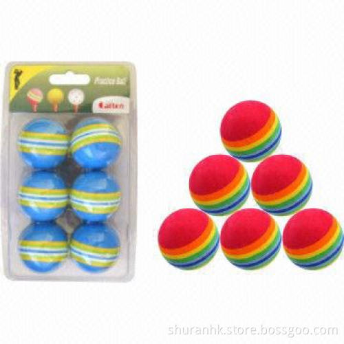 Foam golf balls